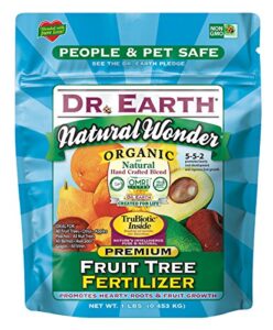 dr. earth 70656 1 lb 5-5-2 minis natural wonder fruit tree fertilizer