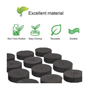 72 Pack Cloning Collars Inserts Premium Grade Foam, Better Than Neoprene for Hydroponics Plant Germination in DIY Cloner & Clone Machines, Fits 2 Inch Net Pots