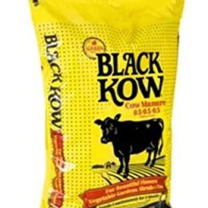 Black Kow Nitrogen Phosphate Composted Cow Manure Fertilizer for Soil, Flowers, Potted Plants, Raised Beds, and Compost Tea, 1 Cubic Foot