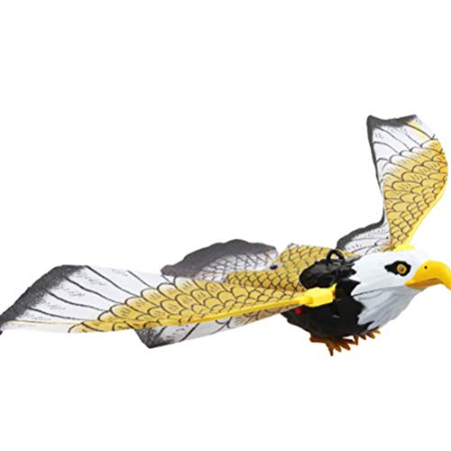 Bird Repellent Hanging Eagle, Hanging Eagle with Music Flying Bird Scarer, Luminous Bird Repellent Hanging Eagle Garden Decoration