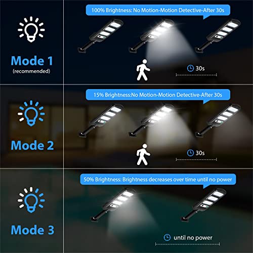 Aliokee LED Solar Lights Outdoor 2 Pack with Remote, 6000K 213LED Solar Motion Sensor Light with 3 Modes, Waterproof IP65 Night Light for Garden Garage