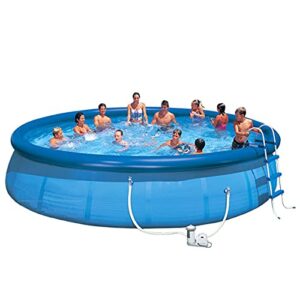 dppan inflatable swimming pool, 18ft x 48in easy set swimming pool top ring blow up pools for adults and kids, outdoor, yard, garden, easy set blow up pool, with air pump,blue