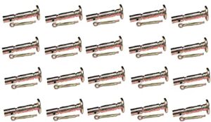 lawn & garden amc pack of 20 shear pins & cotter pins compatible with mtd 738-04124, 738-04124a
