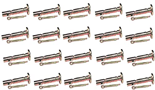 LAWN & GARDEN AMC Pack of 20 Shear Pins & Cotter Pins Compatible with MTD 738-04124, 738-04124A