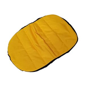 POWERWORKS Weatherproof Deluxe Riding Lawn Mower Seat Cover, Medium, Yellow