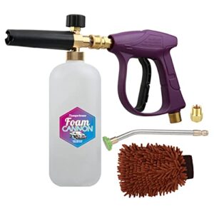 sooprinse foam cannon snow foam lance nozzle pressure washer jet wash，foam cannon lance kit with pressure washer spray gun,30 degree gutter cleaner wand with nozzle tip attachment