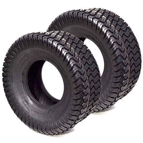 Replaces 2PK 15x6x6 15x6-6 15-6-6 15x6.00-6 Lawn Mower Riding Garden Tractor Turf Tires Compatible with Scag Toro Wright Kubota