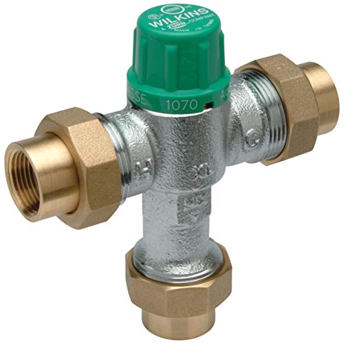 Zurn Wilkins 34-ZW1070XL 3/4" ZW1070XL Aqua-Gard Thermostatic Mixing Valve Lead Free