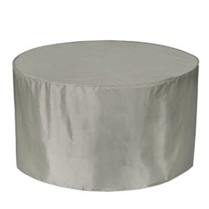 cover bonanza 56-399-010401-rt round, 44 x 12 inch fire pit cover, grey, patio furniture covers