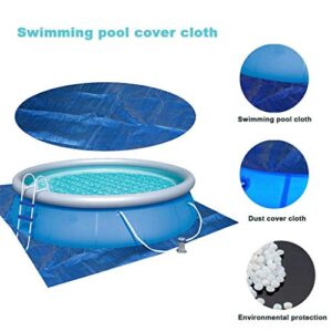Pool Life Ring Swimming Pools Outdoor Cover for Paddling Family Rectangle Garden Pool Swimming Blue