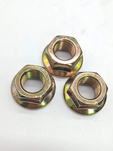 shiosheng 3pcs Aftermarket 712-0417 912-0417 712-0417A 112-0330 912-0417A 285-104 Flange Spindle Blade Pulley Nut for Cub Cadet MTD Toro