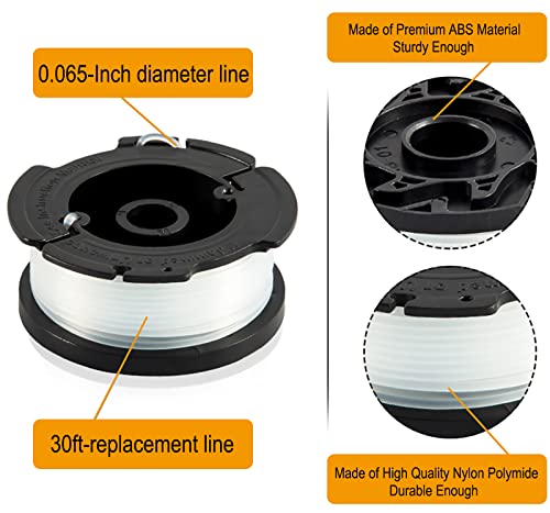 AF100 Replacement Spool for Black and Decker Weed Eater Spool,0.065" 30ft Line Spool for Black Decker Weed Wacker String,Replace AF-100 AF-100-BKP Spool for GH900 GH600 Weed Eater String(16+3+3 Pack)