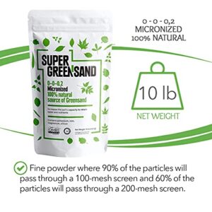 Super Greensand Micronized, 68 Minerals and Trace Elements, 10 Pounds