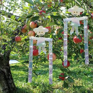 Bird Scare Device, Hanging Reflector Board to Scare Bird Away, Reflective Owl Scarecrow Keep Bird Away from Garden, Patio, Windows, Balcony, Orchard