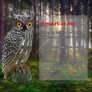 AMONIDA Prowler Owl Garden, Prowler Owl, Eye/Eye Not Backyards for Garden Yard(Ordinary Paragraph)