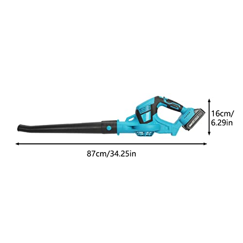 Electric Cordless Leaf Blower, 21V Handle Battery-Powered Leaf Blower with Charger, 2000mA Powerful Snow Leaf Blower for Lawn Clean, Patio, Blowing Leaves and Snow Lightweight Garden Power Tool