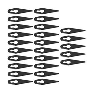 plastic trimming blade, high reliability good stability grass trimmer replacement blades for garden devices (black)