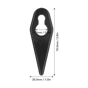 Plastic Trimming Blade, High Reliability Good Stability Grass Trimmer Replacement Blades for Garden Devices (Black)