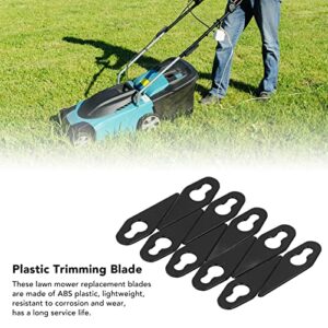 Plastic Trimming Blade, High Reliability Good Stability Grass Trimmer Replacement Blades for Garden Devices (Black)