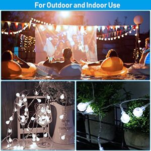 Outdoor String Lights Battery Operated 33FT 100LED String Lights Indoor Waterproof Mini Globe Lights, with Remote Timer 8 Lighting Modes, for Garden Bedroom Wedding Halloween Christmas Party Decor