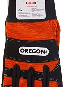 Oregon Protective Chainsaw Work Safety Gloves, Left-Hand Protection, Size Large ,Black