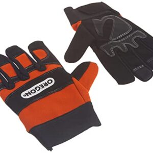 Oregon Protective Chainsaw Work Safety Gloves, Left-Hand Protection, Size Large ,Black