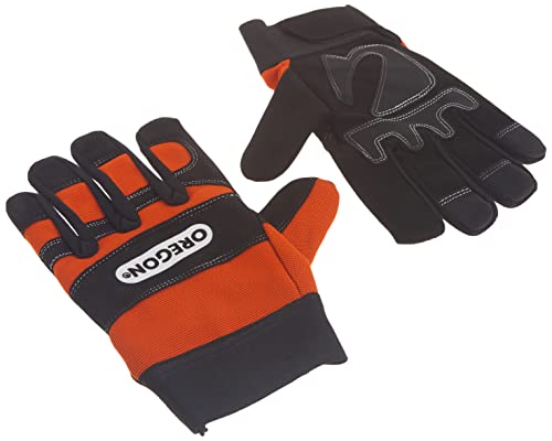 Oregon Protective Chainsaw Work Safety Gloves, Left-Hand Protection, Size Large ,Black