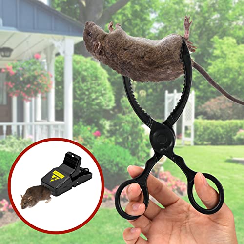 12 Pack Mouse Trap with 1 clamp Mouse Traps Indoor for Home Humane Mouse Traps with 12 Trap Sticky mice Traps and Powerful Mousetrap for Living Room Kitchen Garden Balcony