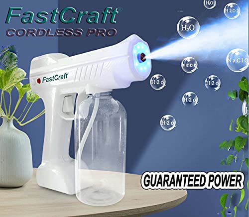 Atomizer Sprayer Gun Blue Light Nano Rechargeable Steam Fogger Gun for Office, School, Restaurant, Garden, Home - Steaming Sprayer Atomizer Gun