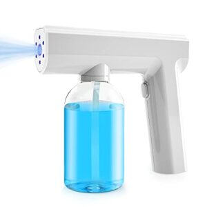 atomizer sprayer, rechargeable nano electric handheld sprayer with blue light fogger gun portable sprayer gun for home, school, office or garden