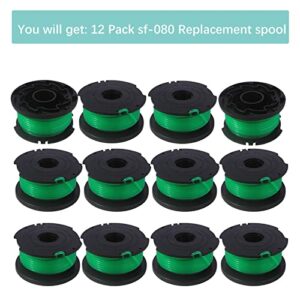 YWNYT SF-080 Replacement Spool for Black and Decker String Trimmer Spool Single Line 20ft 0.080" GH3000 LST540 GH3000R LST540B