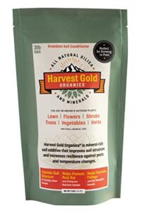 harvest gold organics – organic soil conditioner, natural soil amendment for houseplants, flowers, lawns, gardens and trees, provides natural silica and micronutrients for plants (3 pound bag)