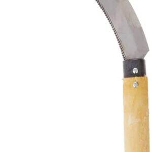 Zenport K202 Harvest Sickle/Berry Knife, Notched Handle, 6.5-Inch Curved Serrated Blade