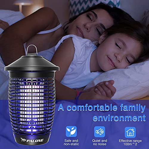 PALONE Electric Bug Zapper for Outdoor/Indoor, 4500V 20W Mosquito Zapper Indoor, Waterproof Mosquitos Killer Outdoor, Fly Zapper for Home Garden Back Yard Patio