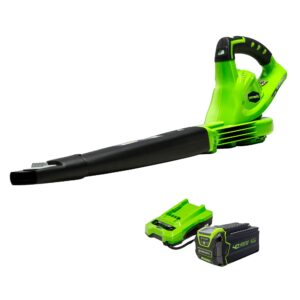 Greenworks 40V (150 MPH / 135 CFM) Cordless Leaf Blower, 4.0Ah Battery and Charger Included