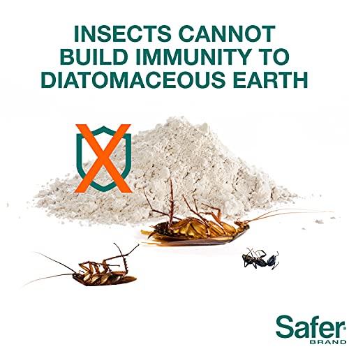 Safer Brand 51703 OMRI Listed Diatomaceous Earth - Ant, Roach, Bedbug, Flea, Silverfish, Earwig, & Crawling Insect Killer