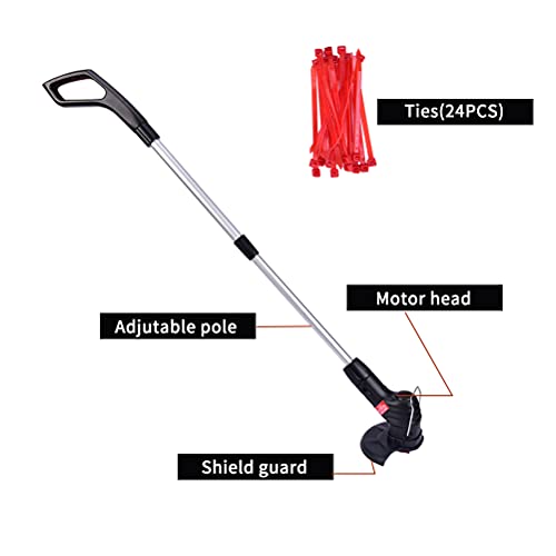 kekafu Cordless String Trimmer Weed Wacker Electric Thread Trimmer: 12V Power Grass Trimmer Lawn Edger,Electric Lawn Trimmer for Cutting Blade, Adjustable Height Weed Eater Tool for Garden and Yard