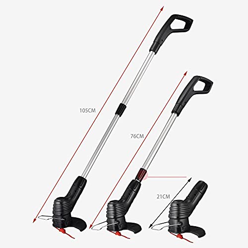 kekafu Cordless String Trimmer Weed Wacker Electric Thread Trimmer: 12V Power Grass Trimmer Lawn Edger,Electric Lawn Trimmer for Cutting Blade, Adjustable Height Weed Eater Tool for Garden and Yard