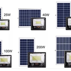 10W Solar Outdoor Flood Light Waterproof/Remote Control/Automatic Working for Balcony, Patio, Garage, Porch, Garden