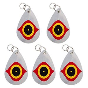 cainda horrible predator eye to scare birds away, birds deterrent hanging devices, keep birds away from your barns garden windows warehouse (5 pack)