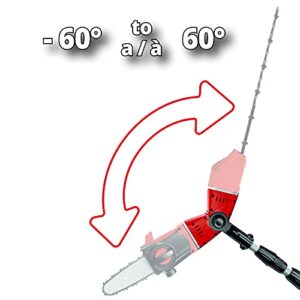 EINHELL GE-HC Power X-Change 18-Volt Cordless Telescoping Garden Multi-Tool, Interchangeable 8-Inch Pole Saw and 18-Inch Hedge Trimmer, Tool Only (Battery and Charger Not Included)