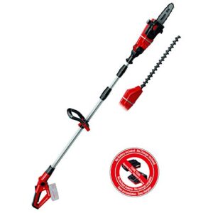 EINHELL GE-HC Power X-Change 18-Volt Cordless Telescoping Garden Multi-Tool, Interchangeable 8-Inch Pole Saw and 18-Inch Hedge Trimmer, Tool Only (Battery and Charger Not Included)