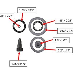 Roundup 181538 Lawn and Garden Sprayer Repair Kit with O-Rings, Gaskets, and Nozzle