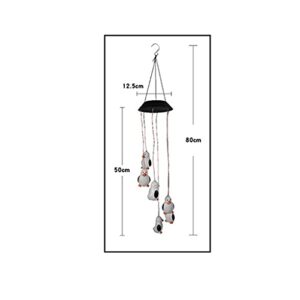 MISS Z 2 Pcs Led Wind Chime Lamp Outdoor Waterproof Villa Garden Decoration Chandelier Day Light Solar Lamp