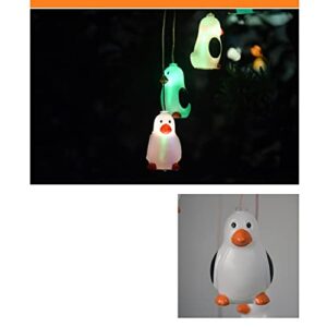 MISS Z 2 Pcs Led Wind Chime Lamp Outdoor Waterproof Villa Garden Decoration Chandelier Day Light Solar Lamp