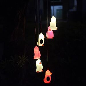 MISS Z 2 Pcs Led Wind Chime Lamp Outdoor Waterproof Villa Garden Decoration Chandelier Day Light Solar Lamp