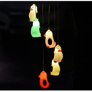 MISS Z 2 Pcs Led Wind Chime Lamp Outdoor Waterproof Villa Garden Decoration Chandelier Day Light Solar Lamp