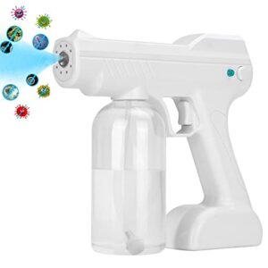 disinfectant cordless gun, handheld rechargeable nano atomizer 27oz large capacity electric sprayer nozzle adjustable fogger for home, office, school or garden
