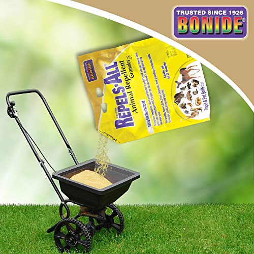 Bonide Repels-All Animal Repellent Granules, 6 lbs. Ready-to-Use Deer & Rabbit Repellent, Deter Pests from Lawn & Garden