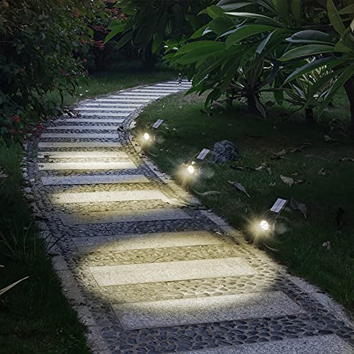 SOLVAO Solar Spotlight (Updated) - Ultra Bright, Waterproof, Outdoor LED Spot Light with Auto On/Off - Best Sun Powered, Rechargeable Uplight for Lighting Your Landscape, Yard & Garden (Warm White)